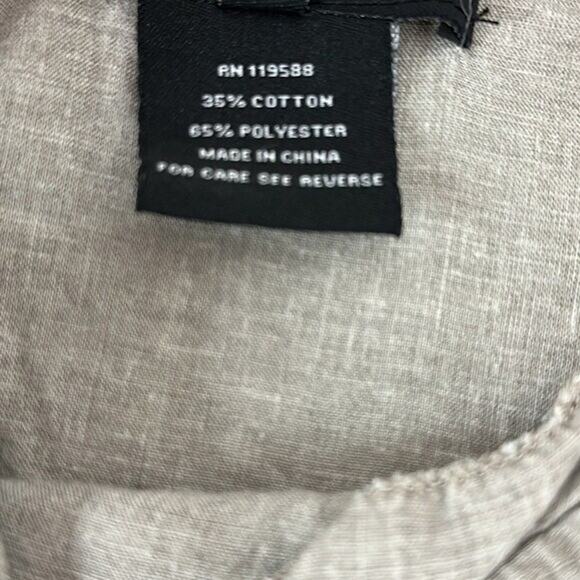 Neslay Paris Tunic Womens Small Beige Minimalist Ruffles Pockets Boho Peasant - Picture 5 of 8